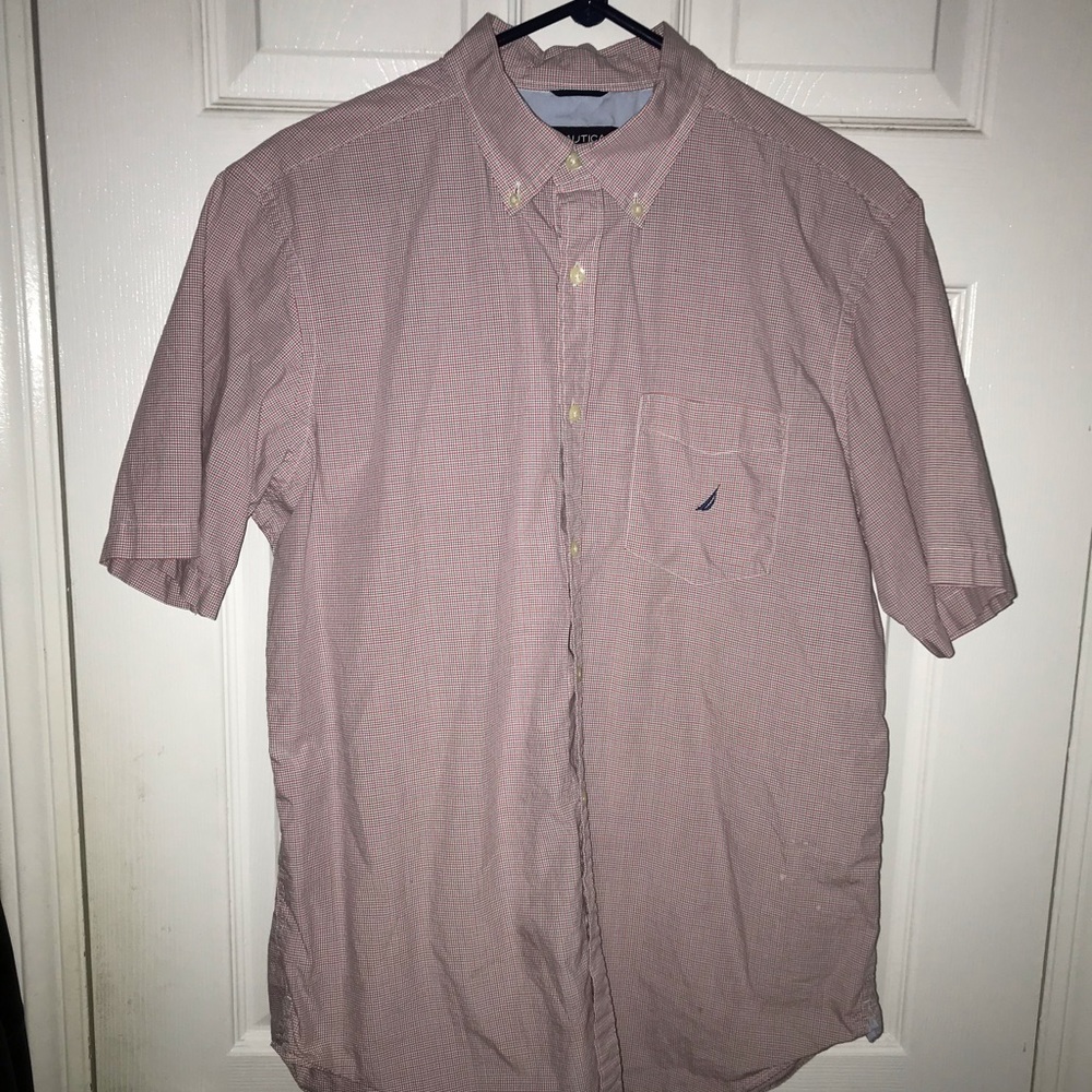DONATED - Nautica Medium Short Sleeve Button Down